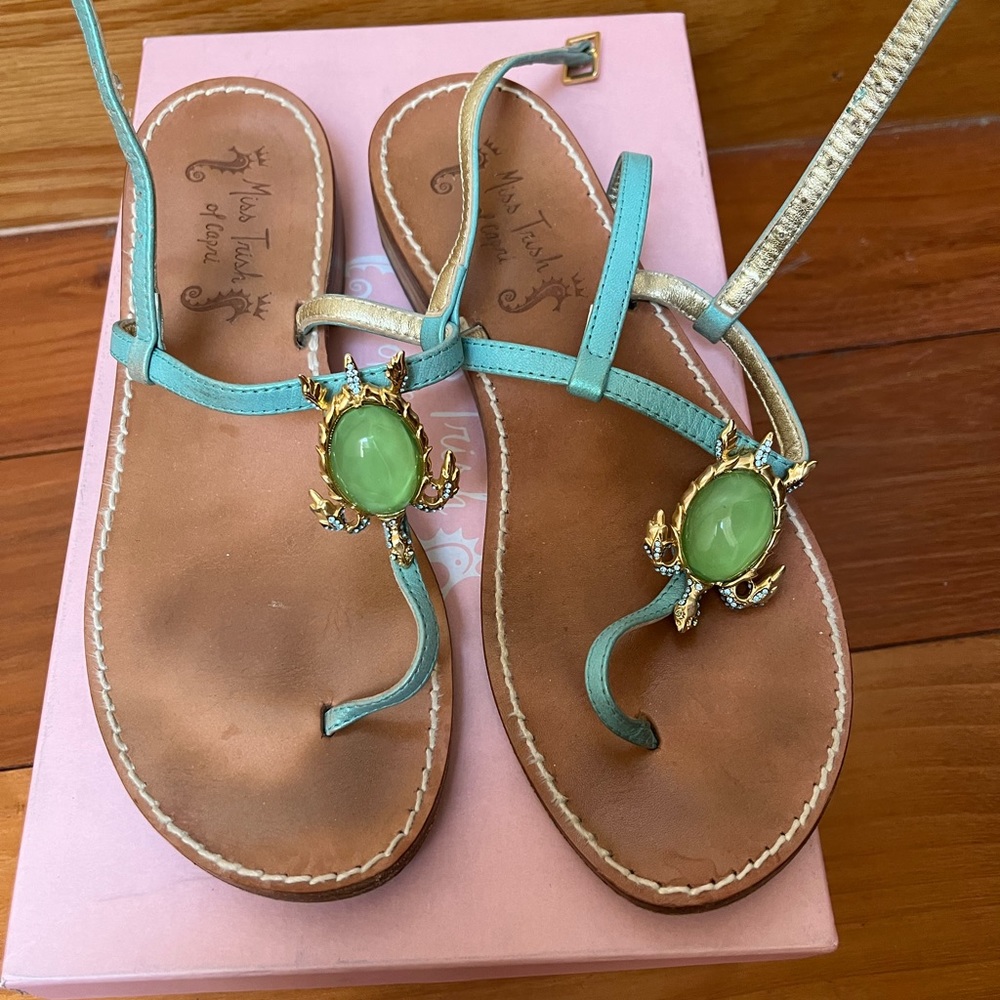 Miss Trish of Capri Turtle Sandals!